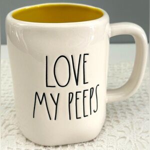 Rae Dunn Artisan Collection by Magenta Love My Peeps White Tea Coffee Mug #192